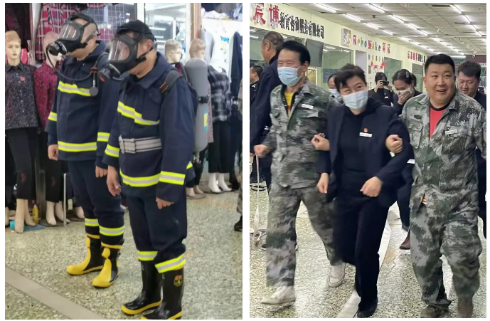 居安思危，防患未“燃”——老街腾龙商业开展消防应急逃生演练(图3)